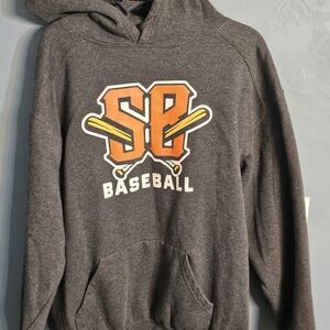 Gray Baseball Hoodie